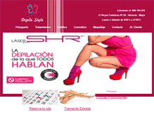 Tablet Screenshot of depilestyle.com